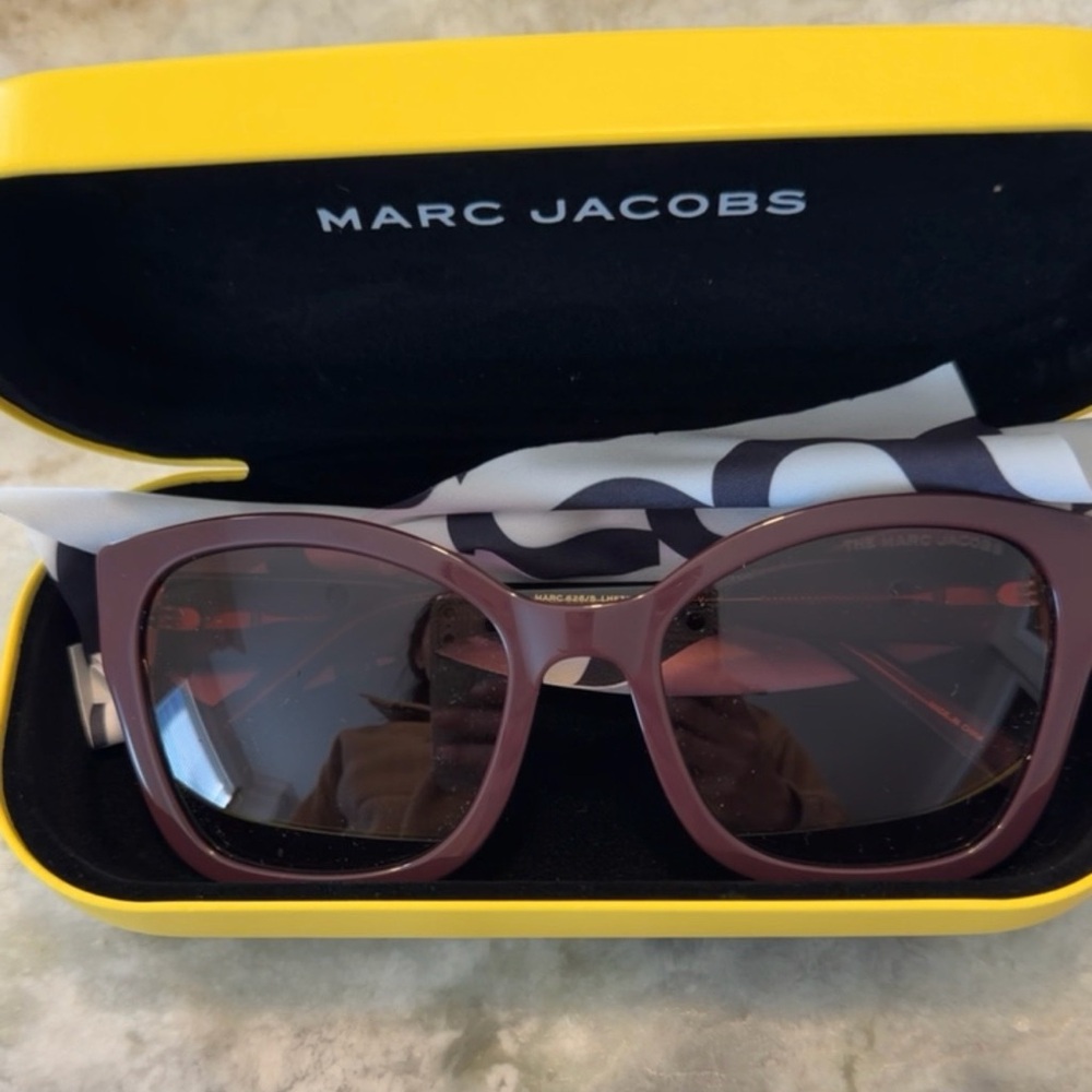 Marc Jacobs Purple Sunglasses with Dark Lenses